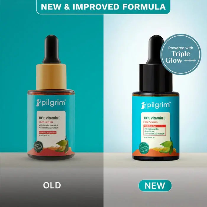 Pilgrim 10% Vitamin C Face Serum — Triple Glow Formula | Brightening + Anti-Dark Spot + Radiance Boost