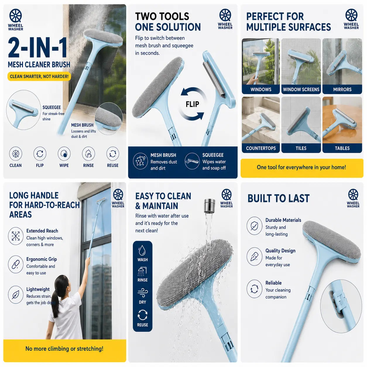 2 in 1 Mesh Cleaner Brush