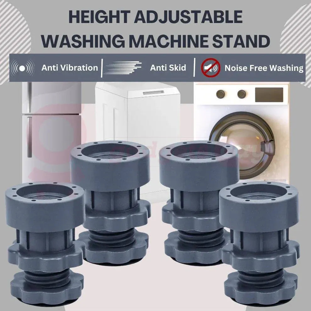 Height Adjustable Washing Machine Stand (Pack Of 4).