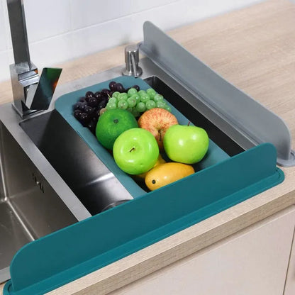Silicone Sink Water Splash Guard With Suction for Kitchen & Bathroom Faucets