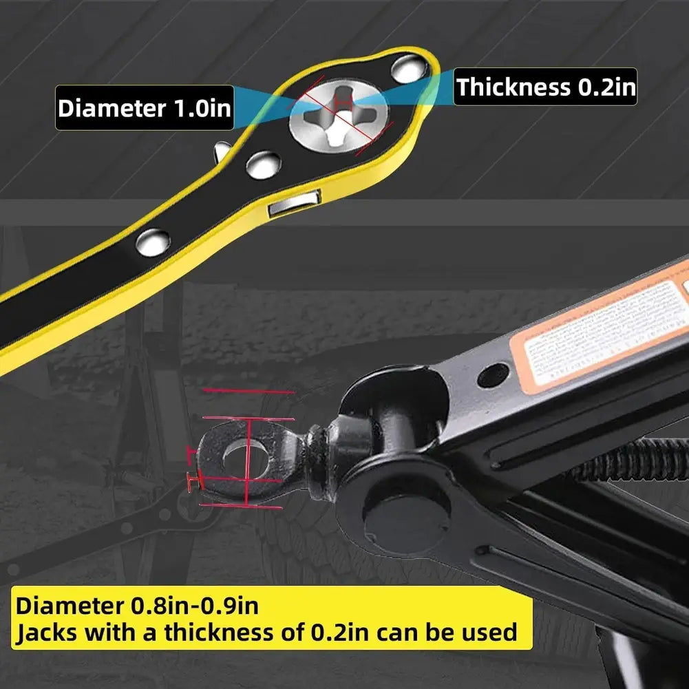 Universal Smart Wrench – Long Handle, 360° Forward & Reverse